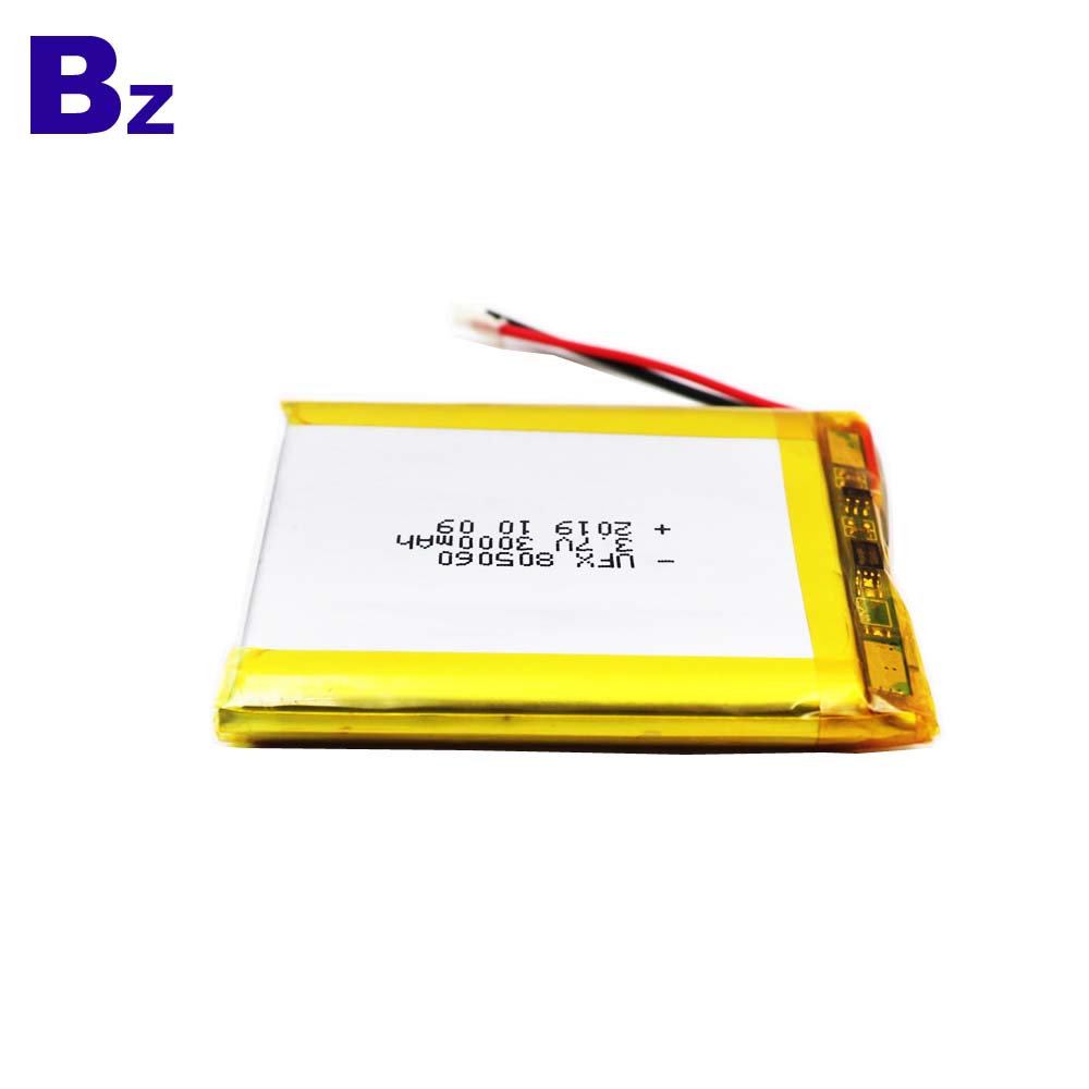 3000mAh 3.7V Li-Polymer Battery
