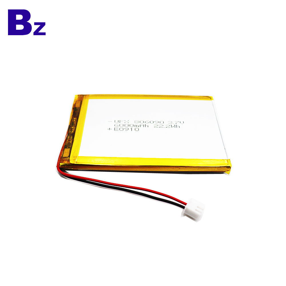 806090 6000mAh 3.7V Lithium Polymer Battery 