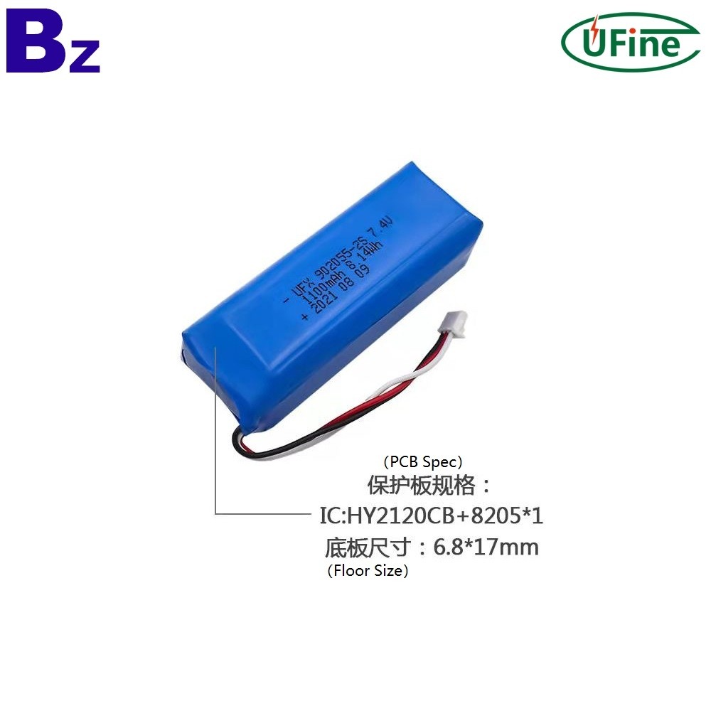 902055-2S 1100mAh 7.4V Li-po Battery