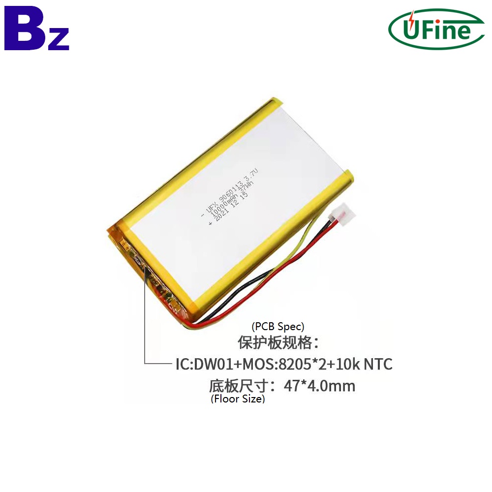 9060113 3.7V 10000mAh Lipo Battery