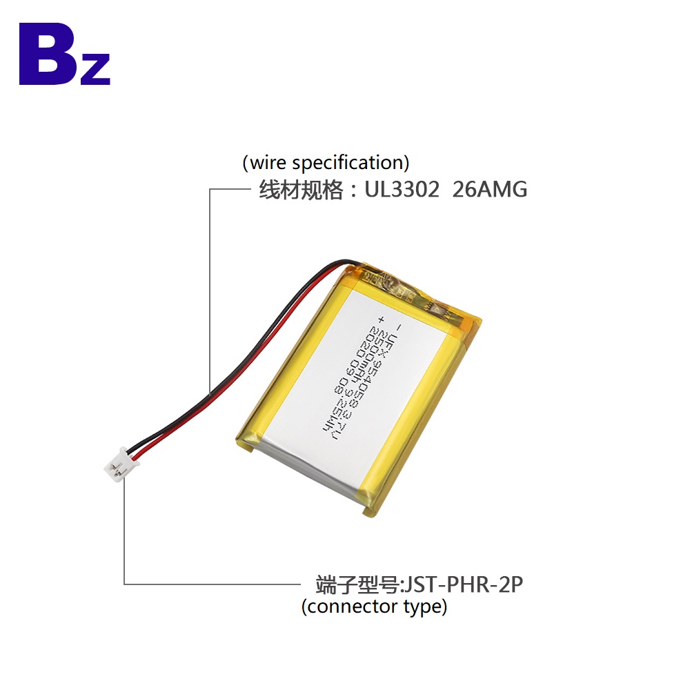 954058 2500mAh 3.7V Lithium Polymer Battery